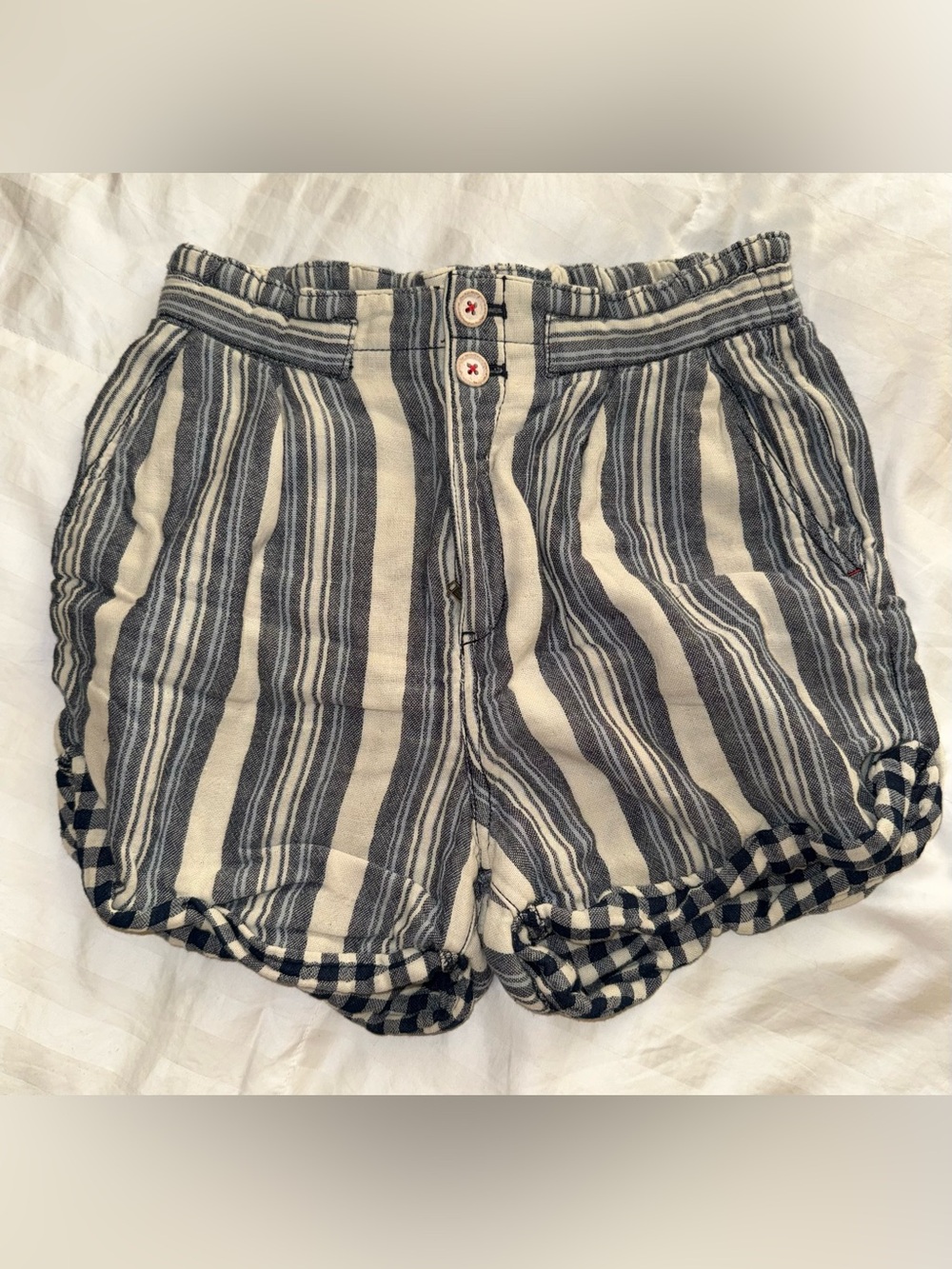 Anthropologie Pilcro Striped High-Waist Shorts